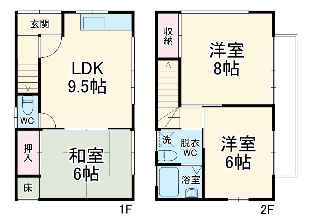 横須賀ネイビー山の手絶景古古古民家の間取り