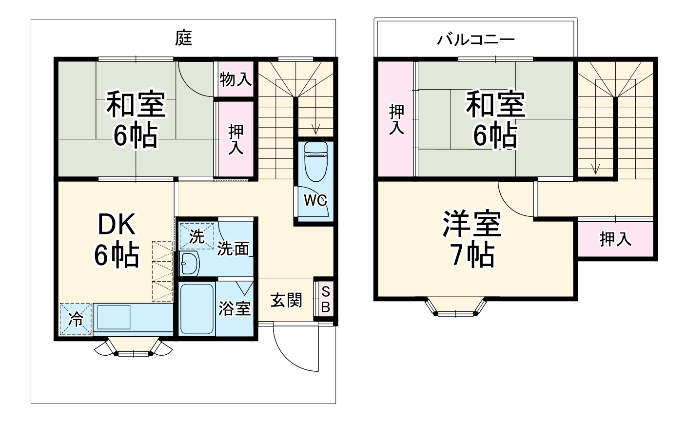 テラスパーシモンの間取り