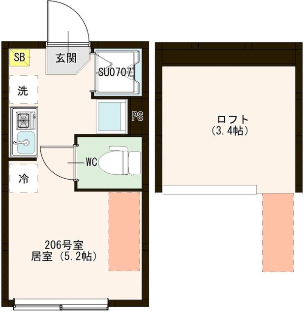 ハーモニーテラス高松Ⅰの間取り