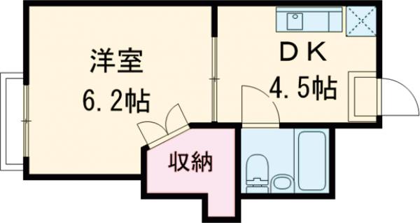 パレスコーポの間取り