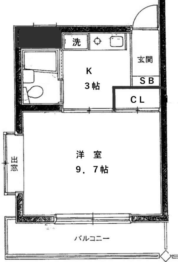 明津の完工年月(1992年3月)築の賃貸マンションの間取り