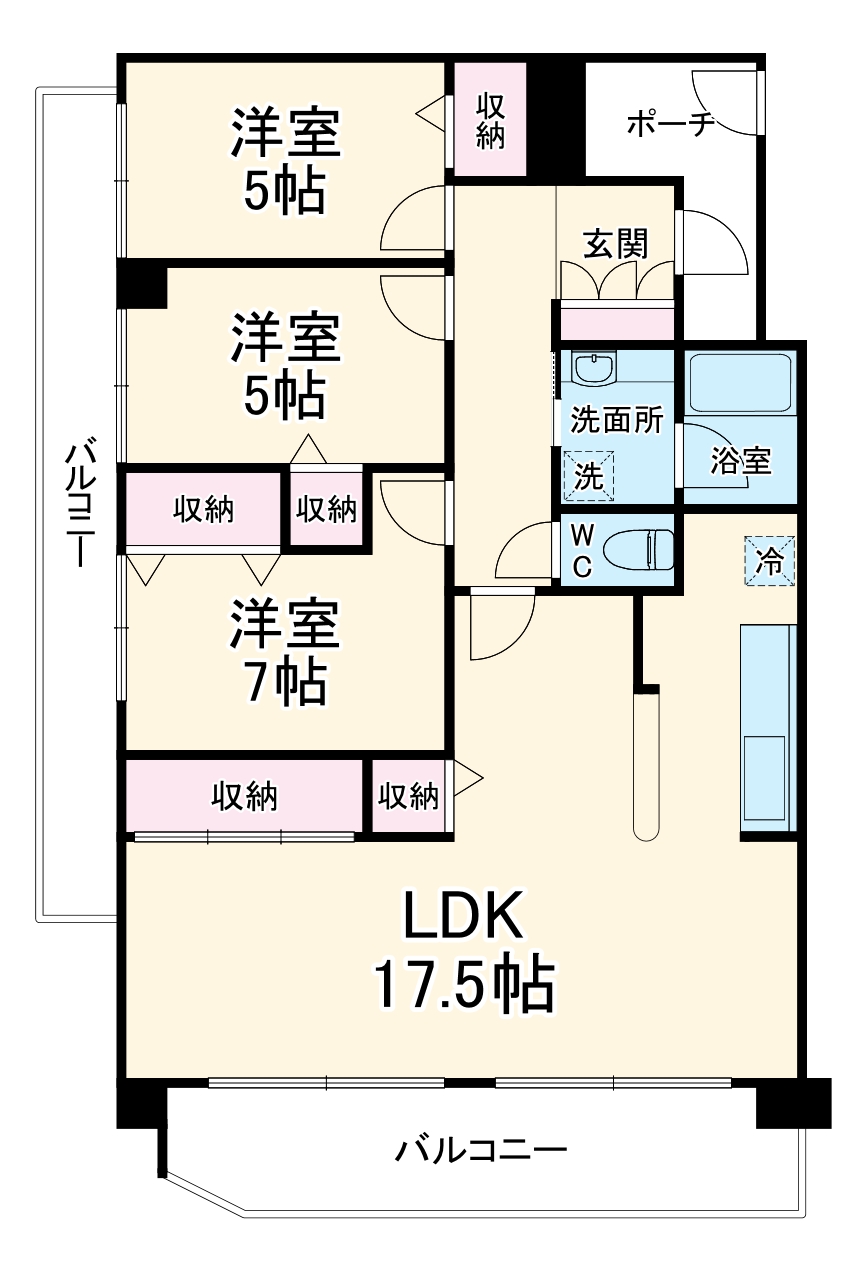 セントラルデュオ市ヶ尾の間取り