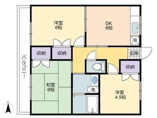 ハイライズ杉山参番館の間取り