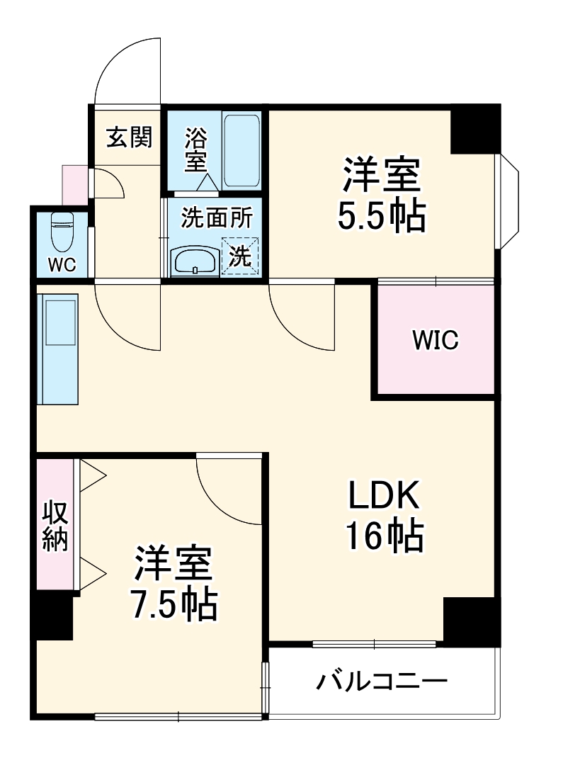大島レジデンス北小金の間取り