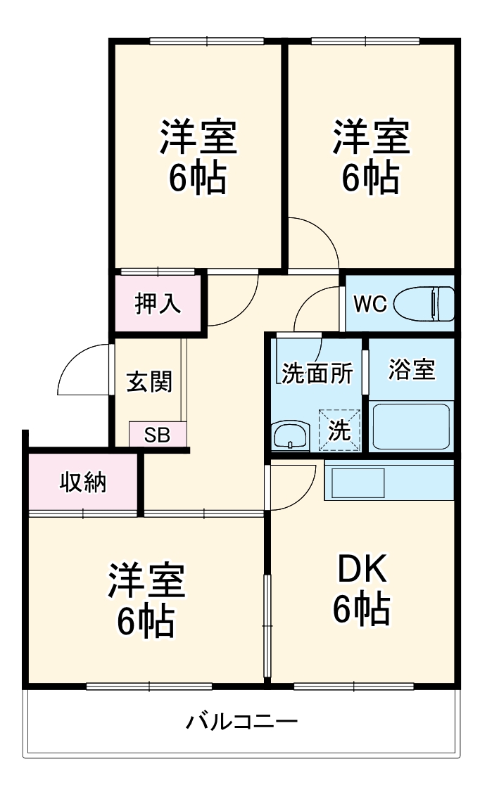 シャンテⅡの間取り