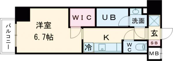 S-RESIDENCE押上Blossomの間取り