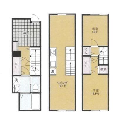 ＭＯＫ－ＴＥＲＲＡＣＥ西大宮　Ｂ棟の間取り
