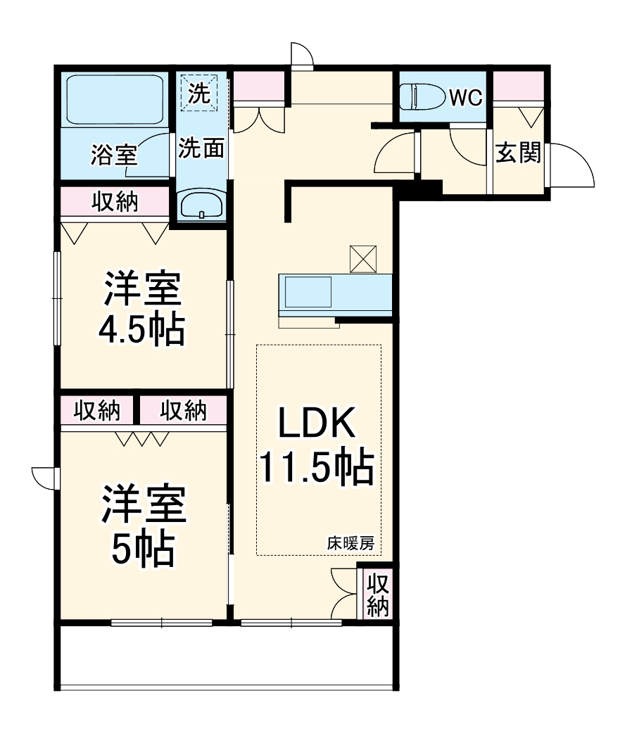 グリュックの間取り