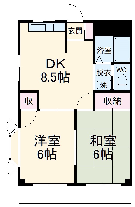 ハイツ昴の間取り
