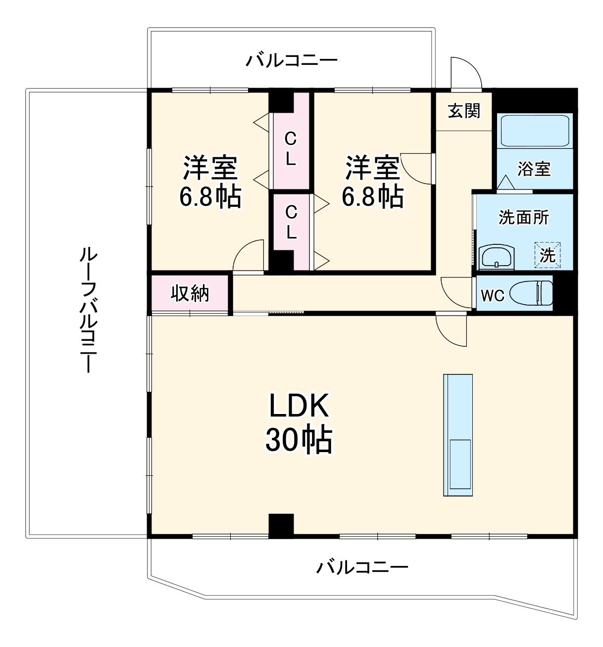 サンシャイン白山の間取り