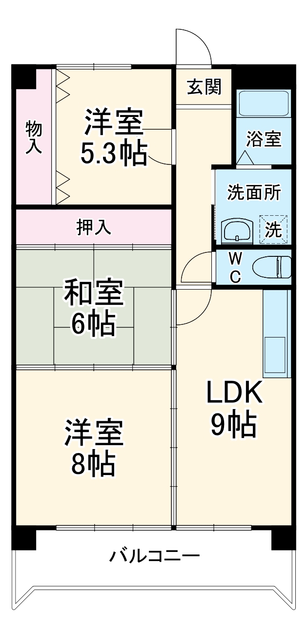 サンシャイン白山の間取り