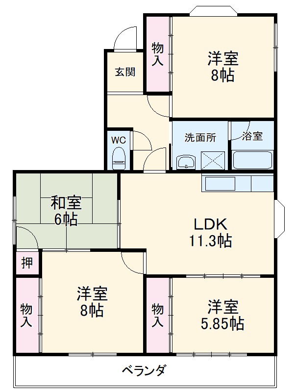 ランブル延珠の間取り