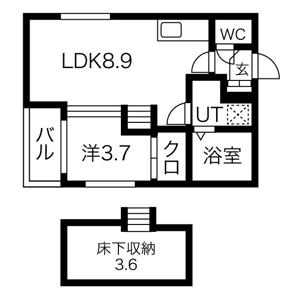ハーモニーテラス千種Ⅱの間取り