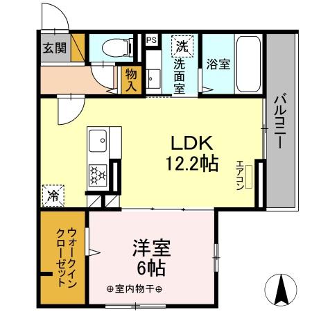 エクセル海神Ⅱの間取り