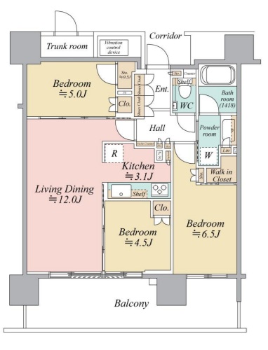 シティタワー綾瀬の間取り