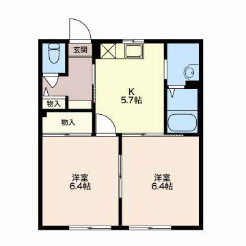 ひまわり Cの間取り