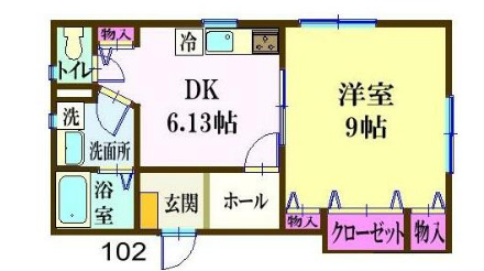 ナリトモ仁戸名Bの間取り