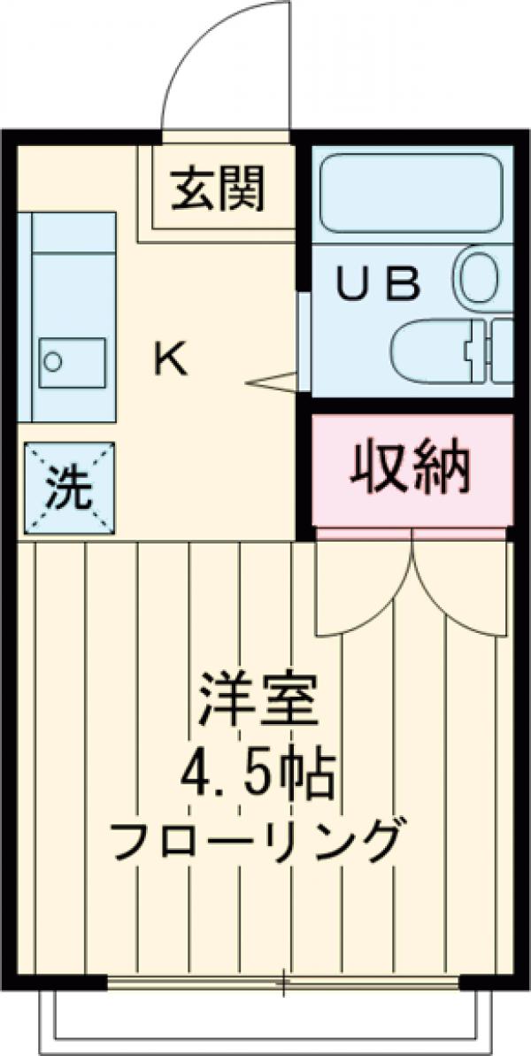 南野ハイツE号棟の間取り