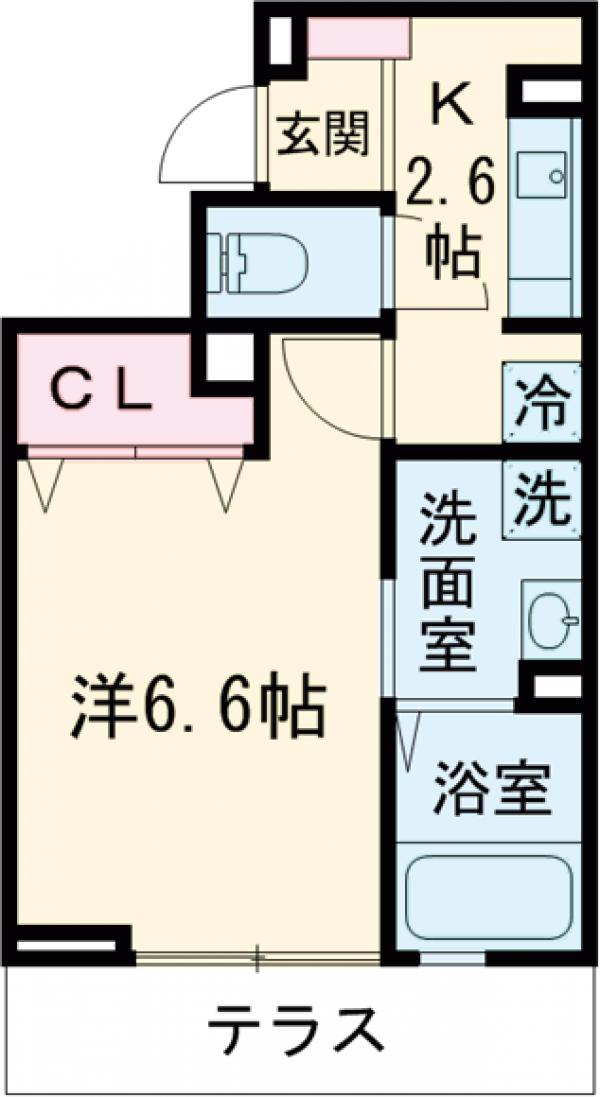 メゾンサニーサイドの間取り