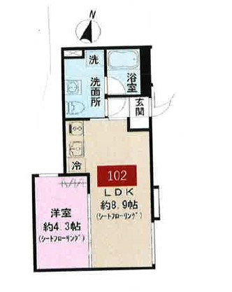 CASA PIAZZA 目黒大岡山の間取り