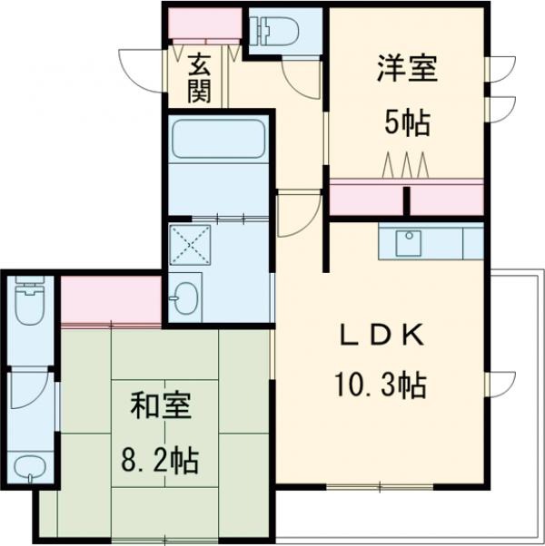(仮称)松尾大利町ヘーベルメゾンの間取り