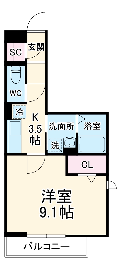 アンリシール瀬崎の間取り