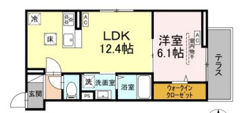 セレスティア南花畑Ⅳの間取り