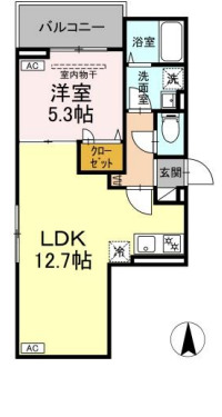 セレスティア南花畑Ⅳの間取り