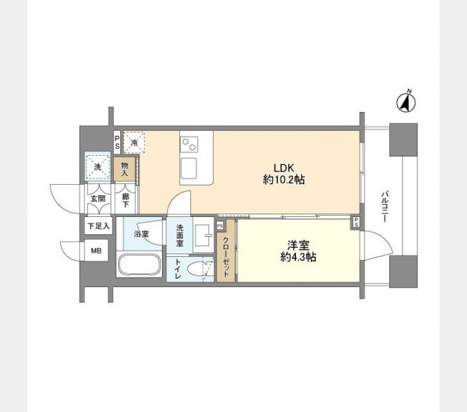ダイナシティ湘南台の間取り