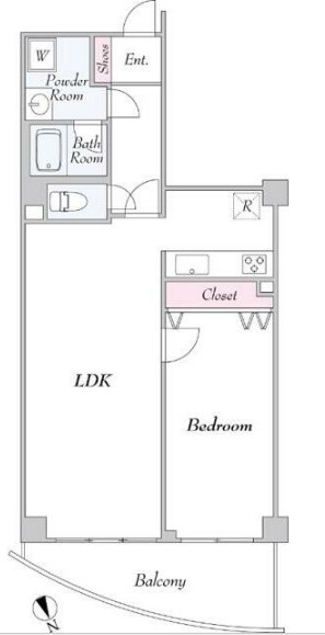 リエール市ヶ谷の間取り