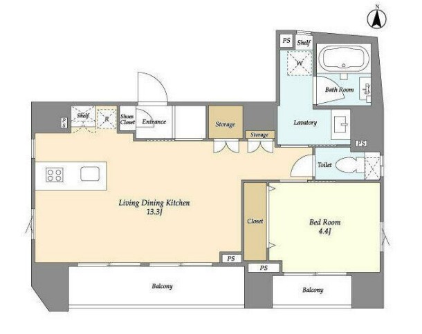 The Coteau Shin-Nakanoの間取り