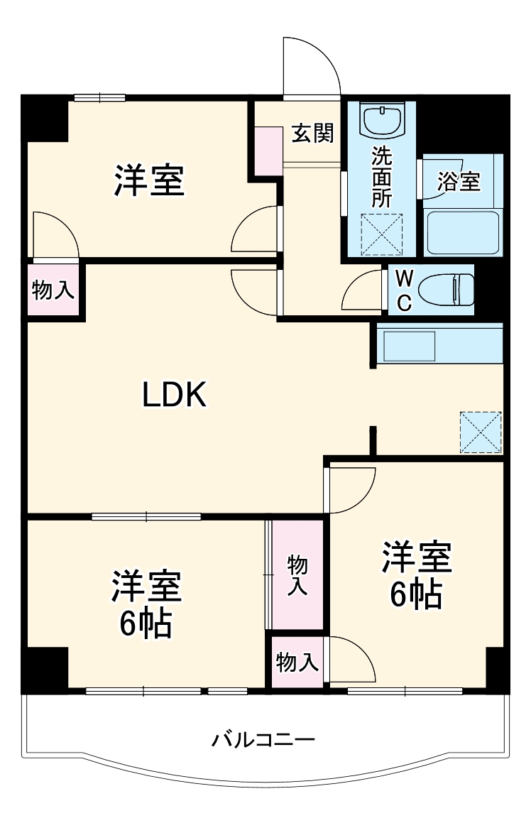 プリムヴェール西堀の間取り