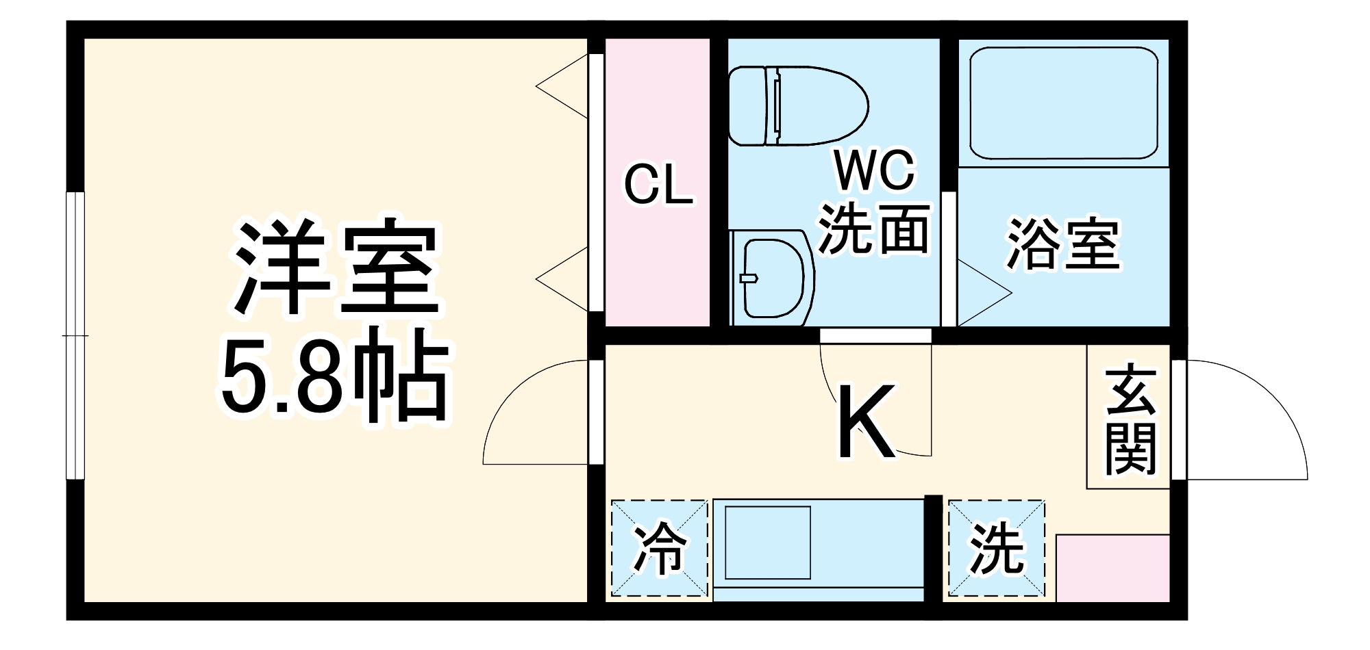 ラフィーネ西谷の間取り