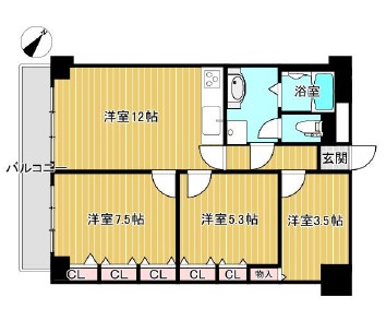 ハイマート行徳の間取り