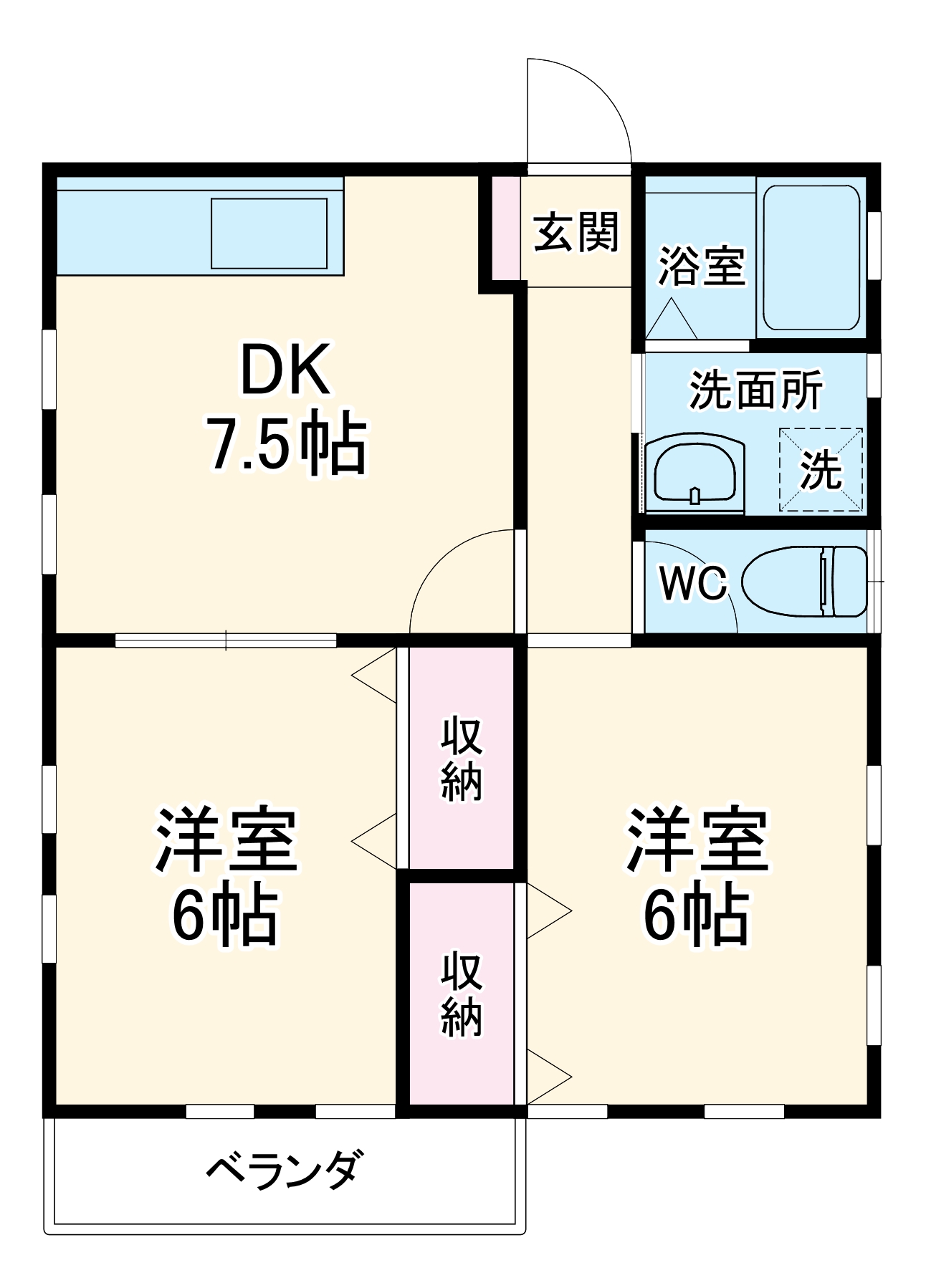コーポM&RⅡの間取り
