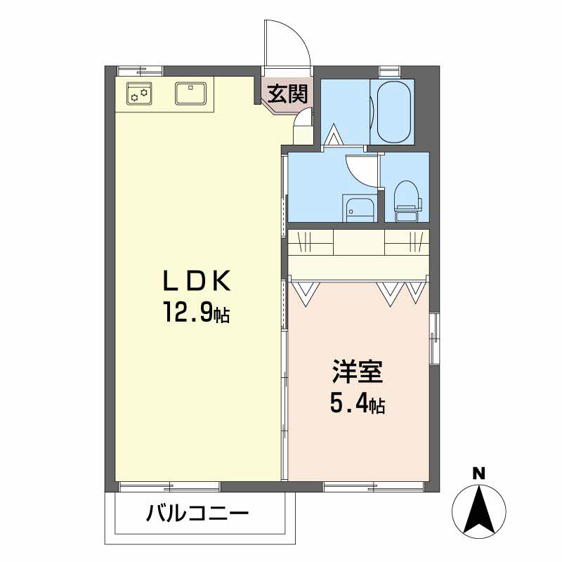グリーンステージ白山Bの間取り