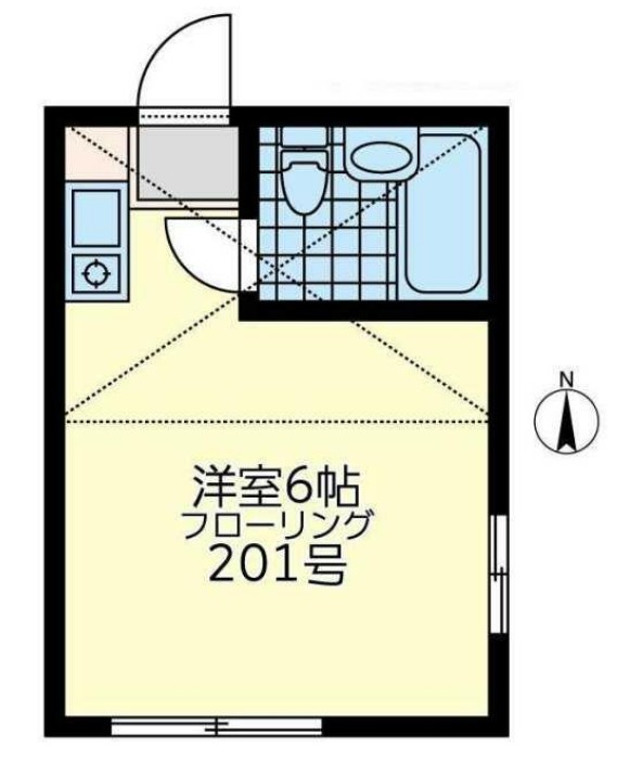 ユナイトステージ殿町弐番館の間取り