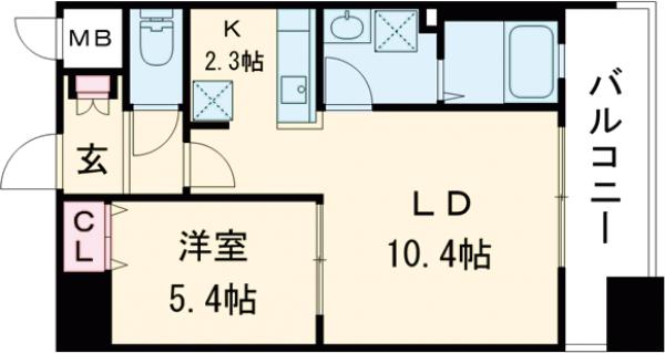 カルム南福岡の間取り