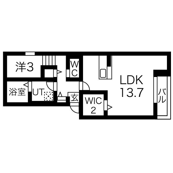 ジャヌー元今泉の間取り