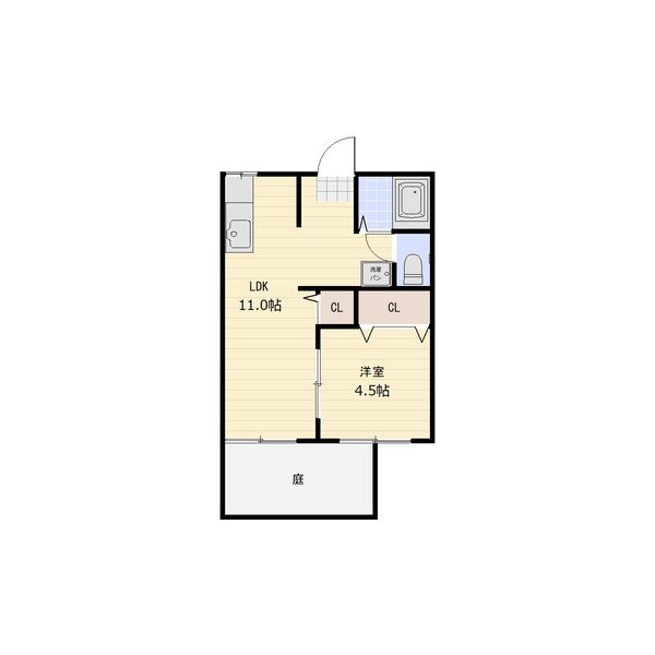 アルス極楽A棟の間取り