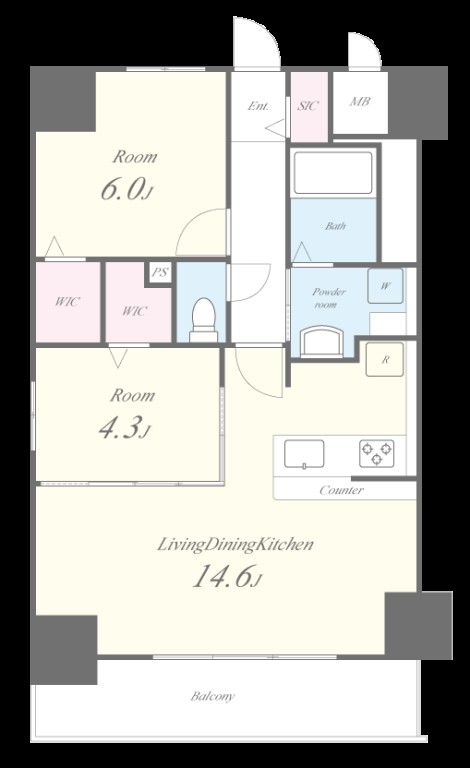 ル・シエール清水の間取り