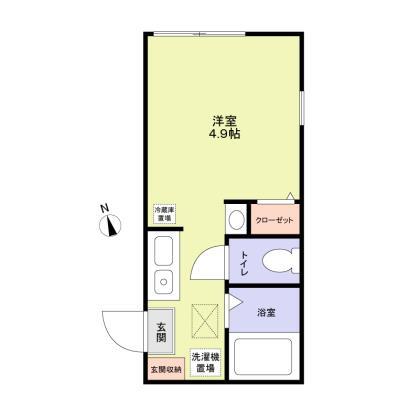 ScrubLagoon栗谷3丁目新築アパートの間取り