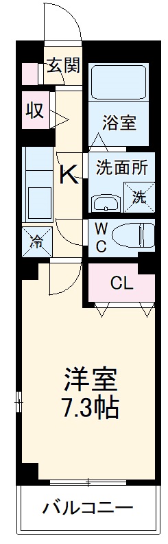 リブリ・Okuboの間取り