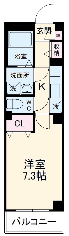 リブリ・Okuboの間取り