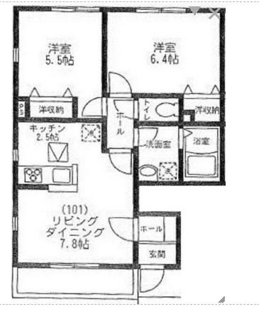 カーサ湘南台　Ⅰの間取り