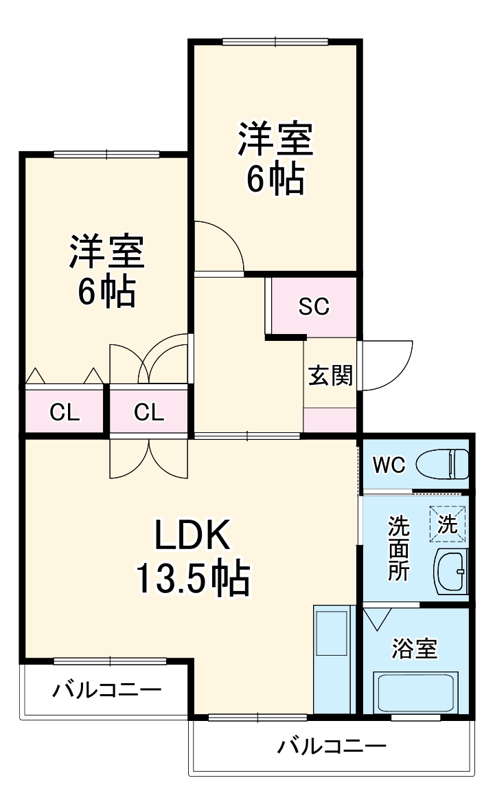 サンハイツひさしの間取り