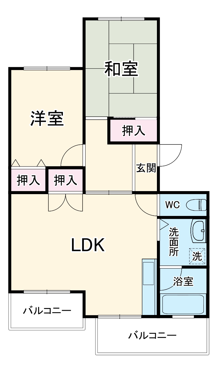 サンハイツひさしの間取り