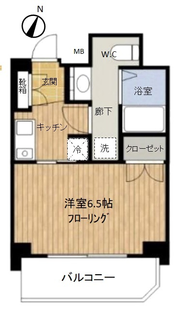 エスリード心斎橋西の間取り