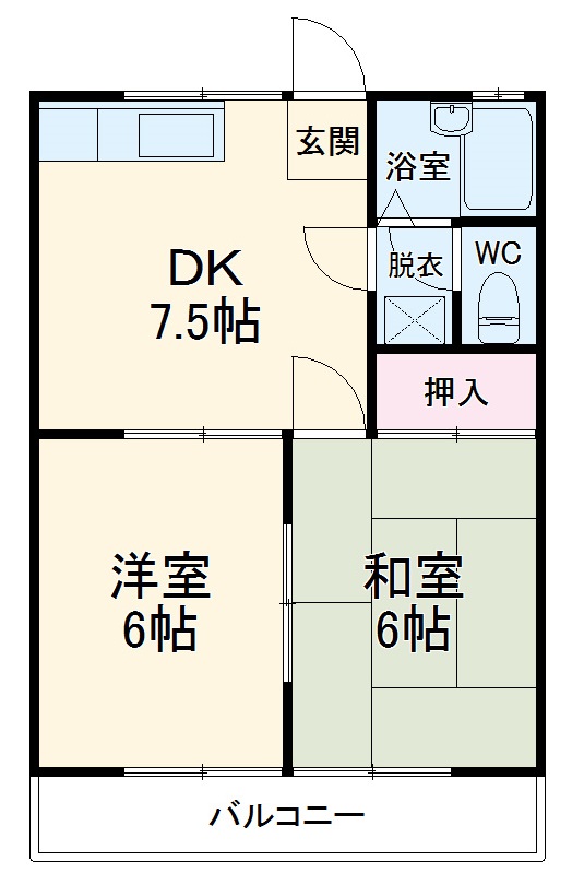 コーポ本町の間取り