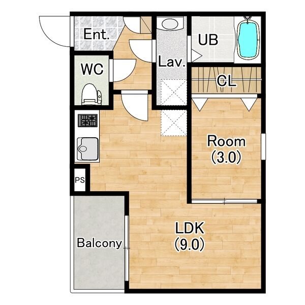(仮称)ジーメゾン名古屋小田井リュソーの間取り